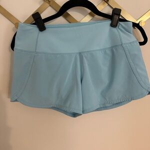 Lululemon speed up shorts, size 4, low rise, 4 inch inseam